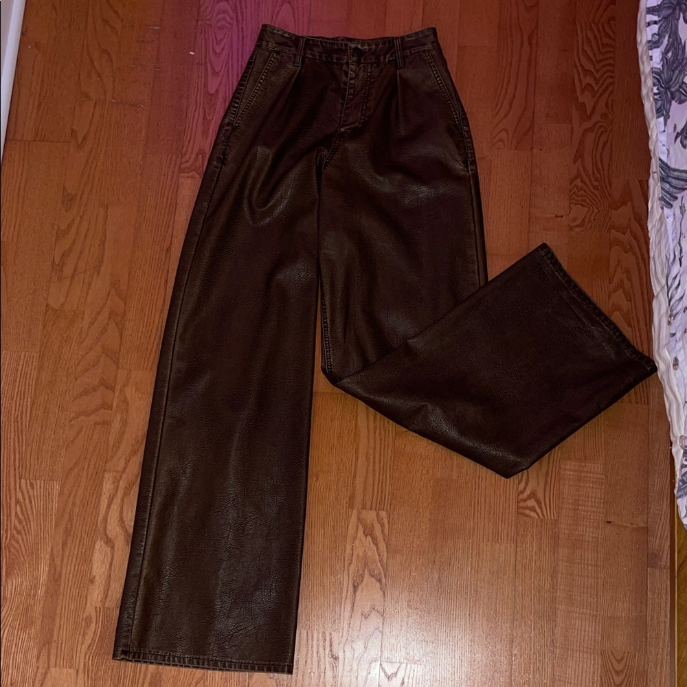 AFRM faux leather street wear matching set size small - Picture 4 of 6